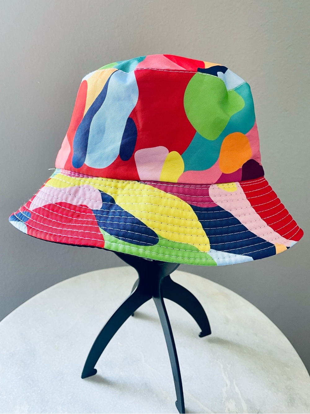 Colorful Abstract Print Bucket Hat - Picture 2 of 4